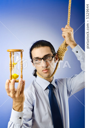 Man with noose around his neck 5329644