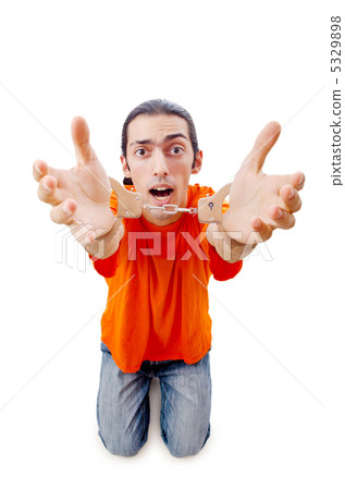 Man arrested for his crimes Man arrested for his crimes 5329898