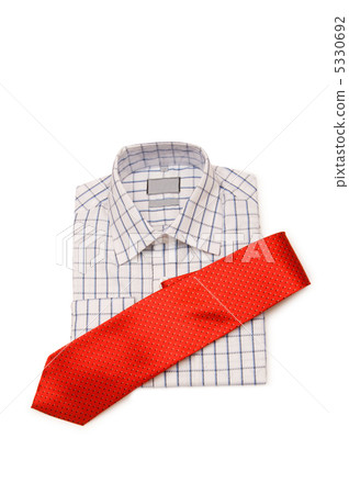 Shirt and tie isolated on the white background Shirt and tie isolated on the white background 5330692
