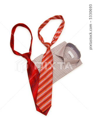 Shirt and tie isolated on the white background Shirt and tie isolated on the white background 5330693