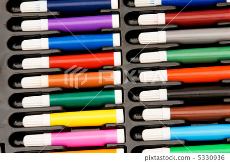 Set of crayons isolated on the white background Set of crayons isolated on the white background 5330936