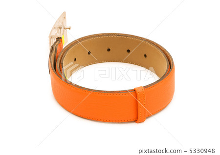 Stylish belt isolated on the white background Stylish belt isolated on the white background 5330948