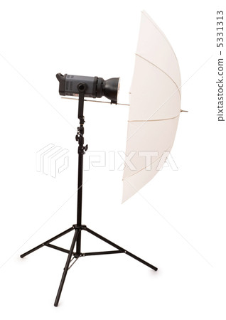 Studio strobe isolated on the white background Studio strobe isolated on the white background 5331313