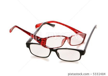 Optical glasses isolated on the white background Optical glasses isolated on the white background 5331484