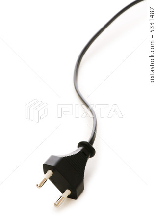 Electric plug isolated on the white background 5331487