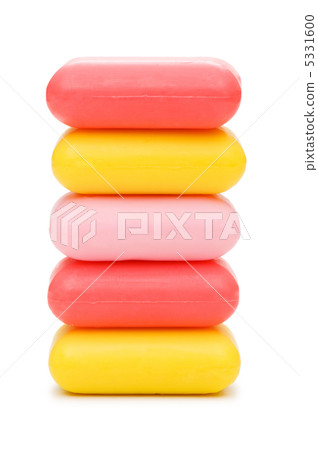 Stack of soap isolated on the white Stack of soap isolated on the white 5331600