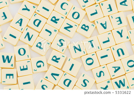 Table with many english letter in various directions Table with many english letter in various directions 5331622