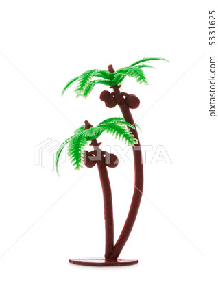 Figure of palm tree isolated on white Figure of palm tree isolated on white 5331625