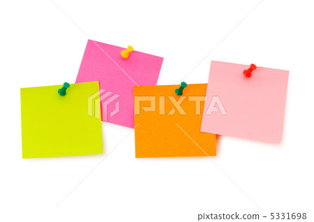 Reminder notes isolated on the white board 5331698