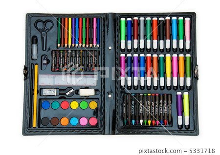 Set of crayons isolated on the white background Set of crayons isolated on the white background 5331718