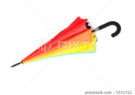 Colourful umbrella isolated on the white background Colourful umbrella isolated on the white background 5331722