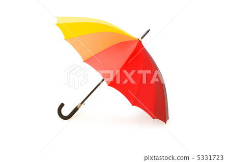 Colourful umbrella isolated on the white background Colourful umbrella isolated on the white background 5331723