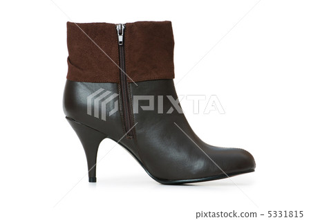 Brown boots isolated on the white background Brown boots isolated on the white background 5331815