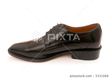 Black shoes isolated on the white background Black shoes isolated on the white background 5331888