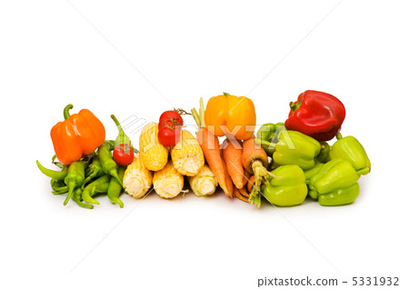 Various vegetables isolated on the white background Various vegetables isolated on the white background 5331932