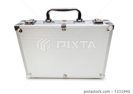 Metal case isolated on the white background Metal case isolated on the white background 5331940