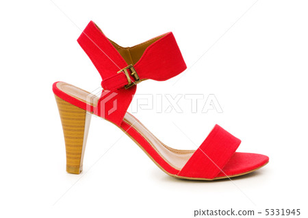 Woman shoes isolated on the white background Woman shoes isolated on the white background 5331945