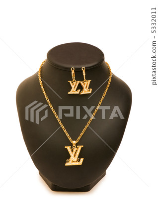 Woman necklace isolated on the white background Woman necklace isolated on the white background 5332011