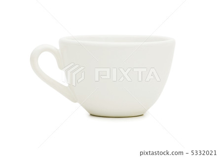 Empty cup isolated on the white background Empty cup isolated on the white background 5332021