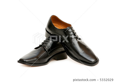 Black shoes isolated on the white background Black shoes isolated on the white background 5332029