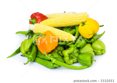 Various vegetables isolated on the white background Various vegetables isolated on the white background 5332031
