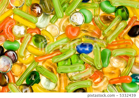 Close up of colourful background with many beads Close up of colourful background with many beads 5332439