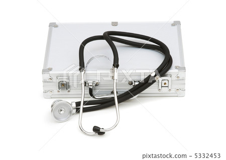 Stethoscope and case isolated on the white Stethoscope and case isolated on the white 5332453