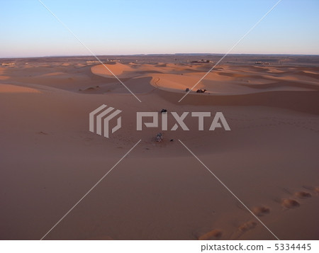 Sahara desert and camel 5334445