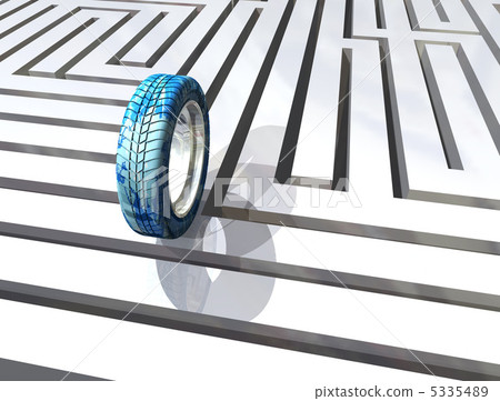 Tire running in the maze 5335489