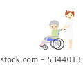 Wheelchair grandma and nurse 5344013