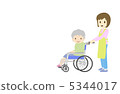 Wheelchair Grandma and Helper 5344017