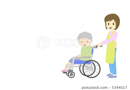 Wheelchair Grandma and Helper Wheelchair Grandma and Helper 5344017