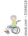 Wheelchair and grandma 5344018
