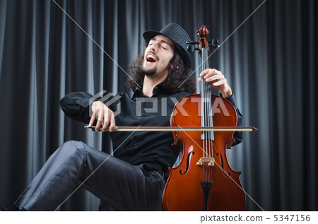 Man playing the cello Man playing the cello 5347156