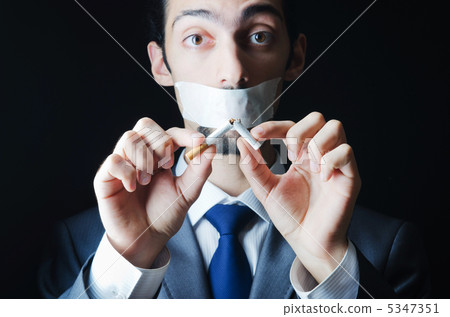 No smoking concept with cigarette No smoking concept with cigarette 5347351