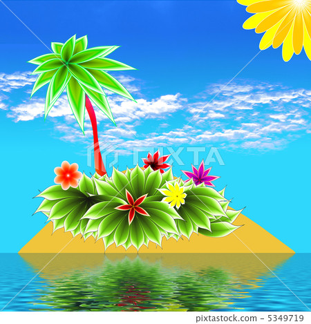 abstract frame applique flower 5349719