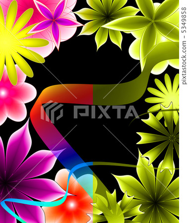 abstract gradient flower abstract gradient flower 5349858