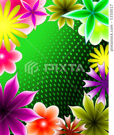 abstract gradient flower 5350017