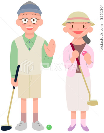 Grand Golf Senior couple Grand Golf Senior couple 5351504