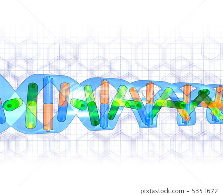 DNA · gene sequence image - Stock Illustration [5351672] - PIXTA