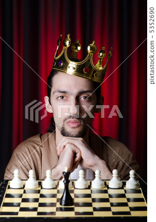 Chess player playing his game 5352690