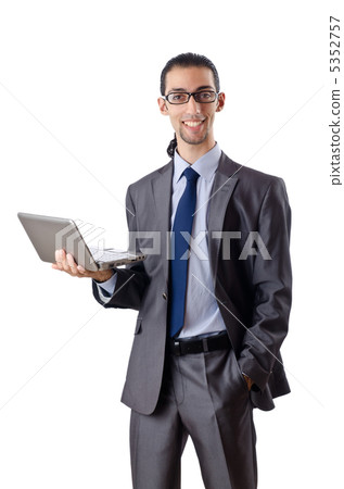 Busissman working on the laptop Busissman working on the laptop 5352757