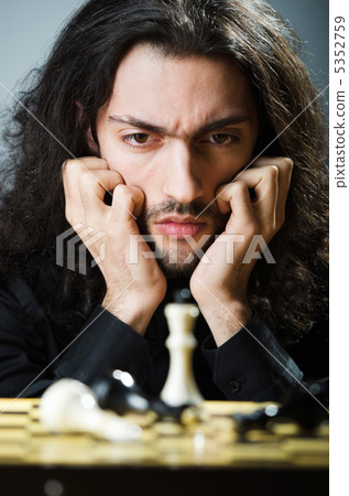 Chess player playing his game 5352759