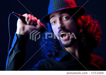 Man singing at the concert Man singing at the concert 5352889