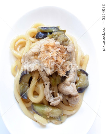 茄子和豬肉烤烏冬面 5354088