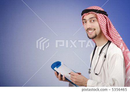 Arab doctor in studio shooting Arab doctor in studio shooting 5356465