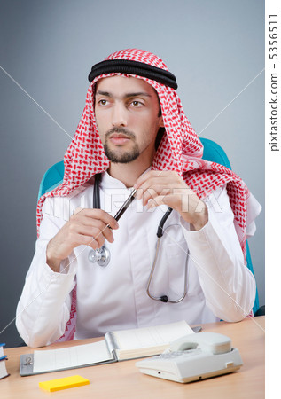 Arab doctor working in hospital Arab doctor working in hospital 5356511