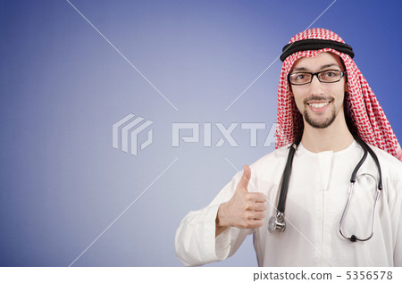 Arab doctor in studio shooting 5356578