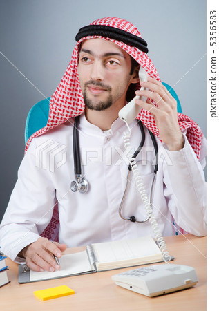 Arab doctor working in hospital 5356583