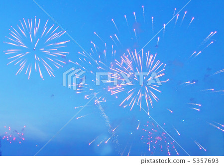 fireworks in evening sky 5357693